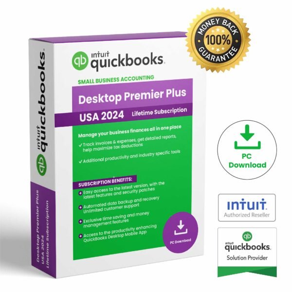 QuickBooks Desktop Premier Plus 2024 | Lifetime Activation | USA Version