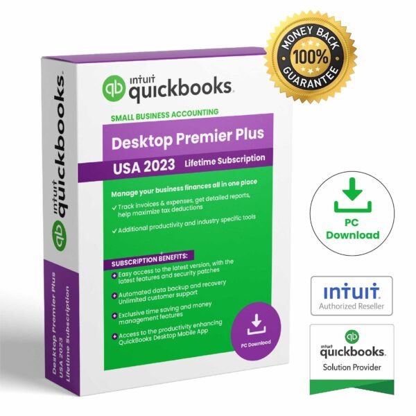 QuickBooks Desktop Premier Plus 2023 | Lifetime Activation | USA Version